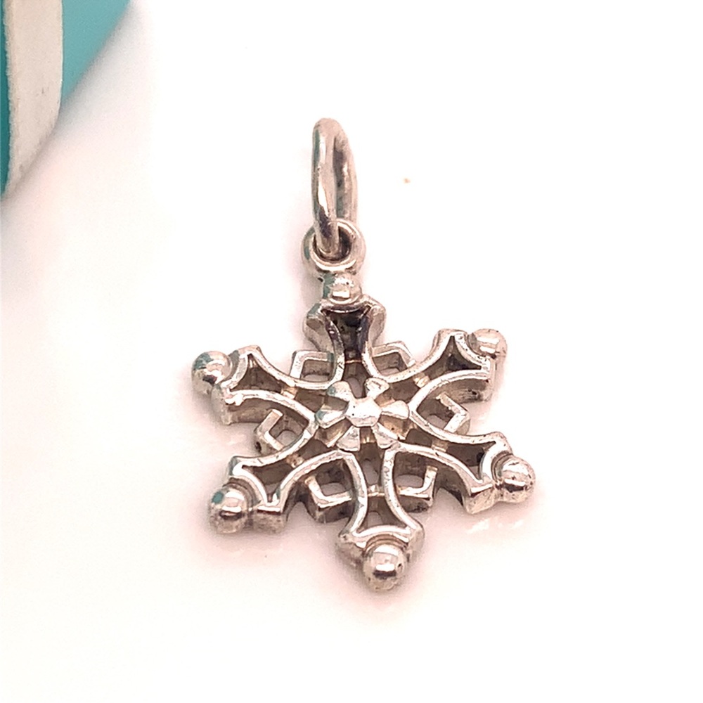 Tiffany & Co. Silver Snowflake Pendant Charm